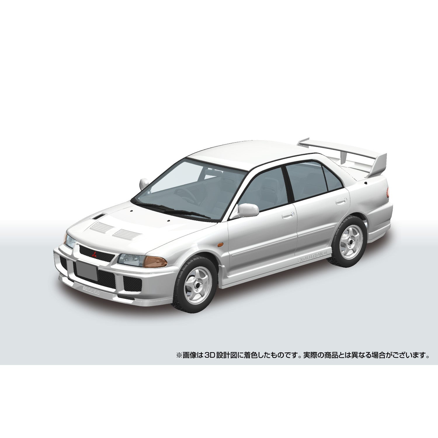 【新品即納】[PTM] 楽プラ スナップカー No.04-SW 1/24 CE9A ランサーGSRエボリューションIII 1995 スコーティアホワイト プラモデル(067802) アオシマ(20251031)
