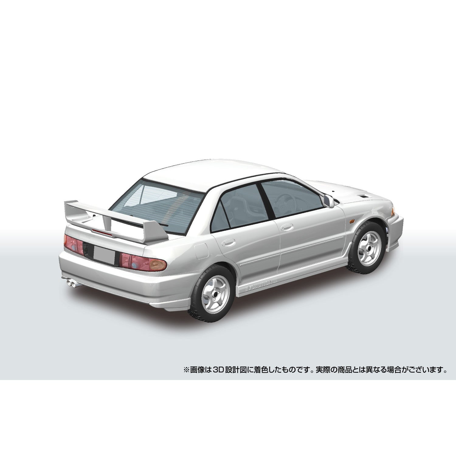 【新品即納】[PTM] 楽プラ スナップカー No.04-SW 1/24 CE9A ランサーGSRエボリューションIII 1995 スコーティアホワイト プラモデル(067802) アオシマ(20251031)
