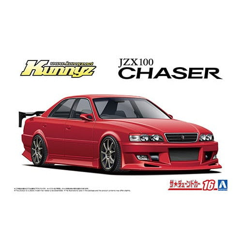 【新品】【お取り寄せ】[PTM] (再販) ザ・チューンドカー No.16 1/24 Kunny'z JZX100 チェイサー ツアラーV '98(トヨタ) プラモデル(069288) アオシマ(20251031)