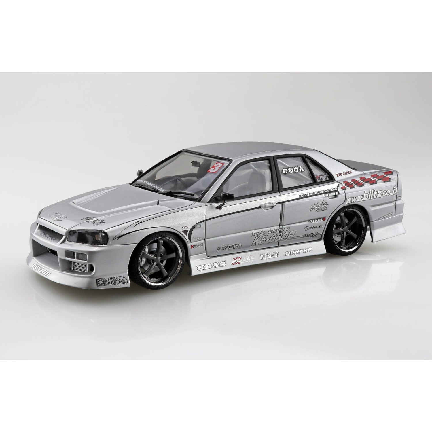 【新品即納】[PTM] (再販) ザ・チューンドカー No.20 1/24 URAS 2002 D1Specレプリカ ER34 スカイライン '01(ニッサン) プラモデル(068779) アオシマ(20251031)