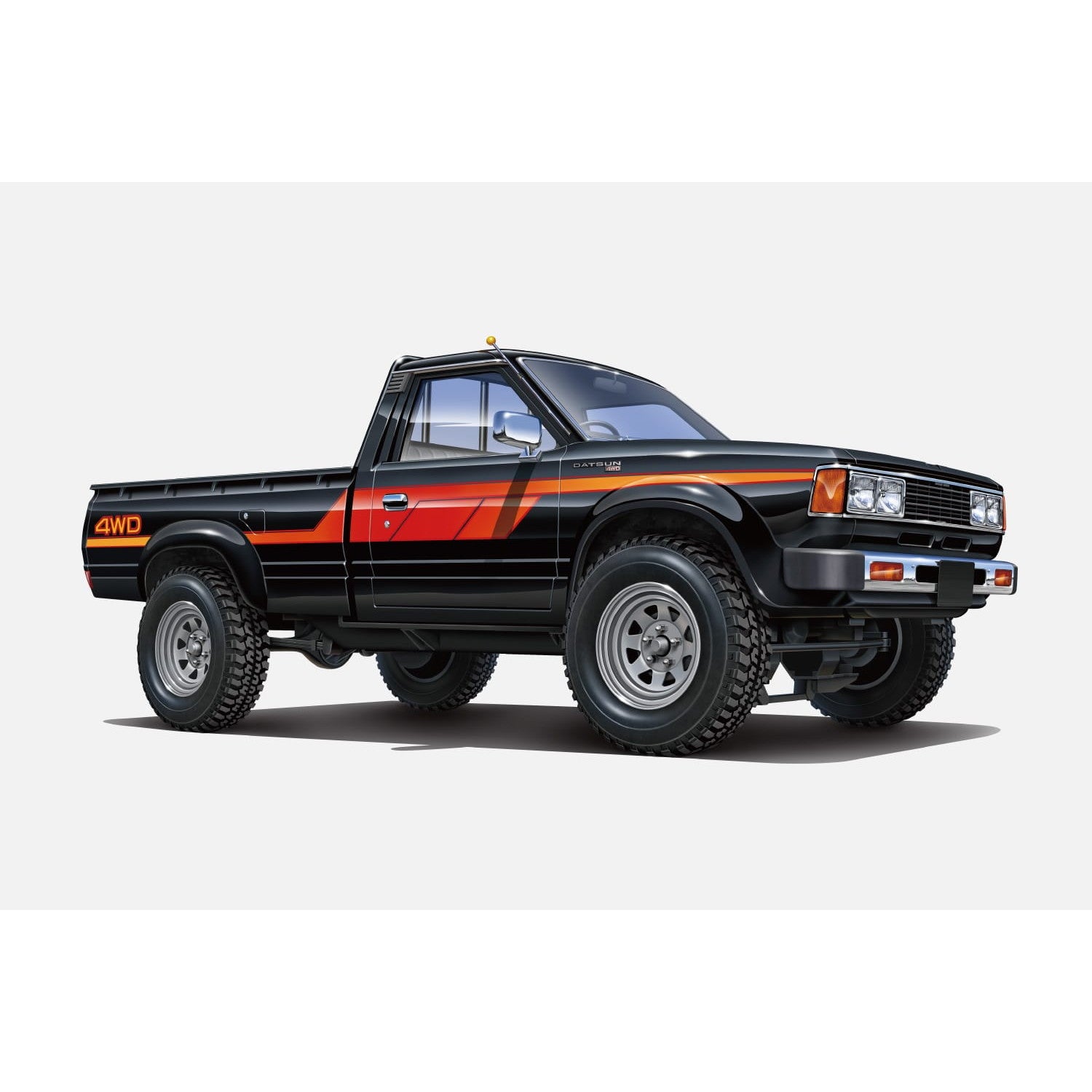【新品即納】[PTM] (再販) ザ・チューンドカー No.91 1/24 720 ダットサン トラック リフトアップ カスタム '82(ニッサン) プラモデル(068502) アオシマ(20251009)