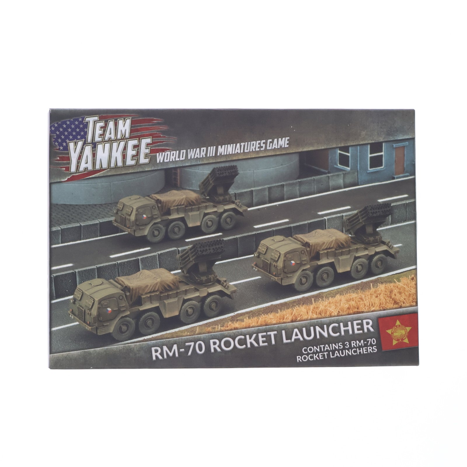 【中古即納】[PTM] World War III: Team Yankee: Czechoslovak: 1/100 RM-70 Rocket Launcher Battery プラモデル Battlefront Miniatures(19991231)