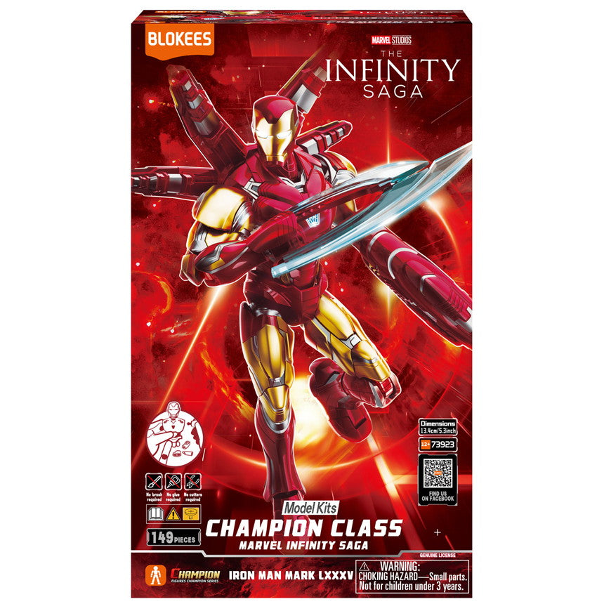 【新品即納】[PTM] CHAMPION CLASSシリーズ アイアンマン マーク85 Marvel Studios: The Infinity Saga(マーベル・スタジオ: インフィニティ・サーガ) プラモデル 童友社(20250731)