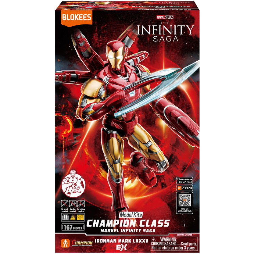 【新品即納】[PTM] CHAMPION CLASSシリーズ アイアンマン マーク85 EX版 Marvel Studios: The Infinity Saga(マーベル・スタジオ: インフィニティ・サーガ) プラモデル 童友社(20250731)