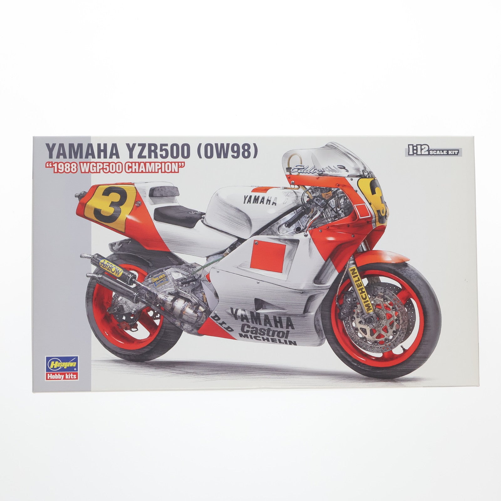 【中古即納】[PTM] 1/12 ヤマハ YZR500(0W98) 1988 WGP500チャンピオン プラモデル(BK3) ハセガワ(20231122)