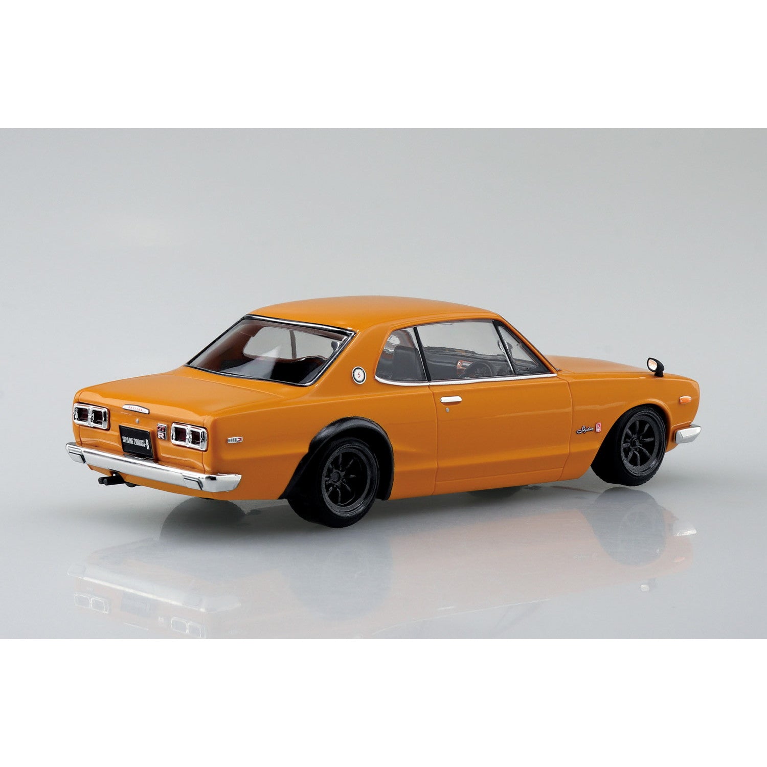 【新品即納】[PTM] 楽プラ スナップキット No.16CU-BN 1/32 ニッサン C10 スカイライン 2000GT-R カスタムホイール(ブラウン) プラモデル(201701) アオシマ(20251031)