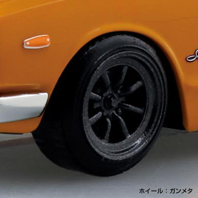 【新品即納】[PTM] 楽プラ スナップキット No.16CU-BN 1/32 ニッサン C10 スカイライン 2000GT-R カスタムホイール(ブラウン) プラモデル(201701) アオシマ(20251031)