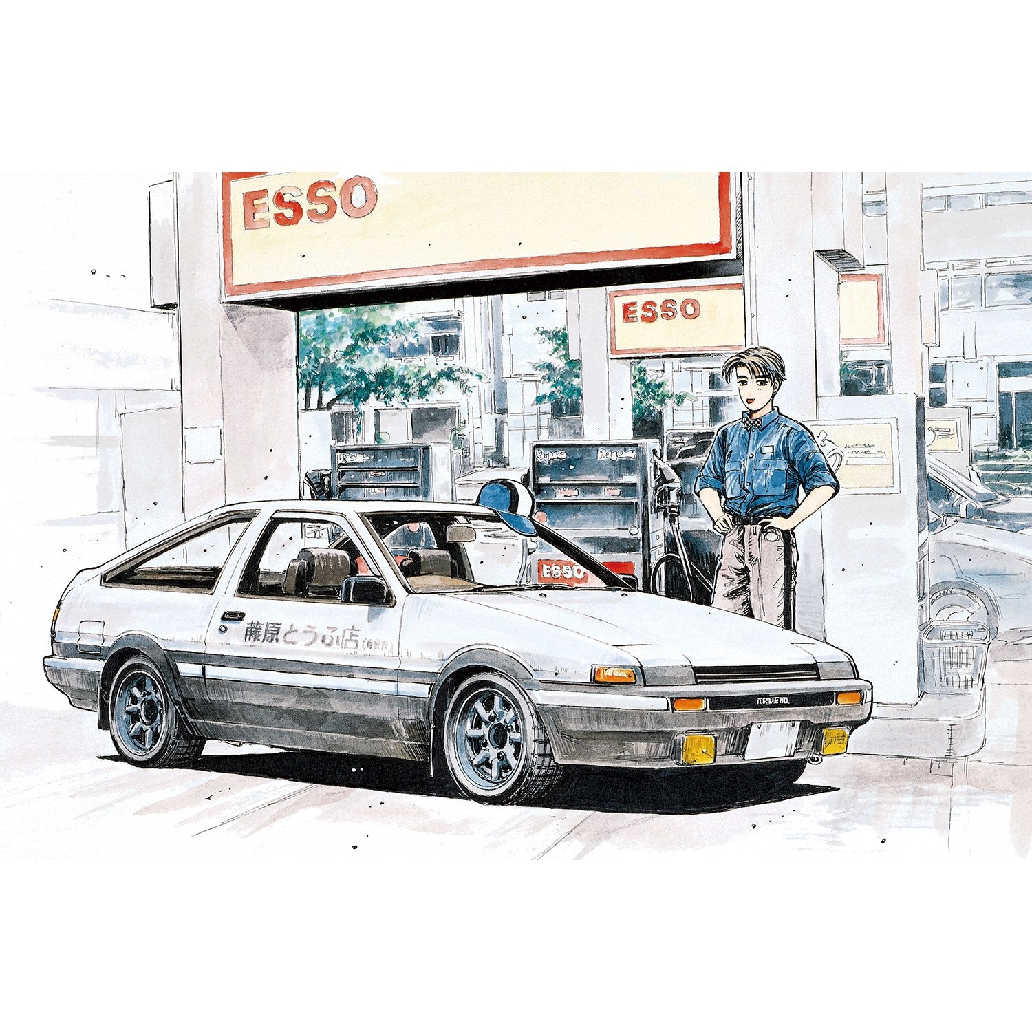 【新品即納】[PTM] 初回生産特典付属 楽プラ スナップキット No.CM-1 1/32 拓海のハチロク 頭文字(イニシャル)D プラモデル(200414) アオシマ(20251126)
