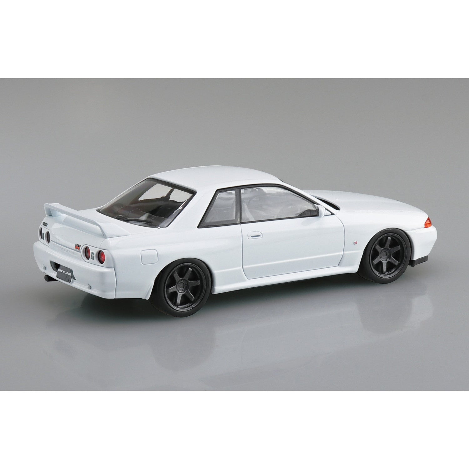 【新品即納】[PTM] 楽プラ スナップキット No.14CU-CW 1/32 ニッサン R32スカイラインGT-R カスタムホイール(クリスタルホワイト) プラモデル(202883) アオシマ(20251129)