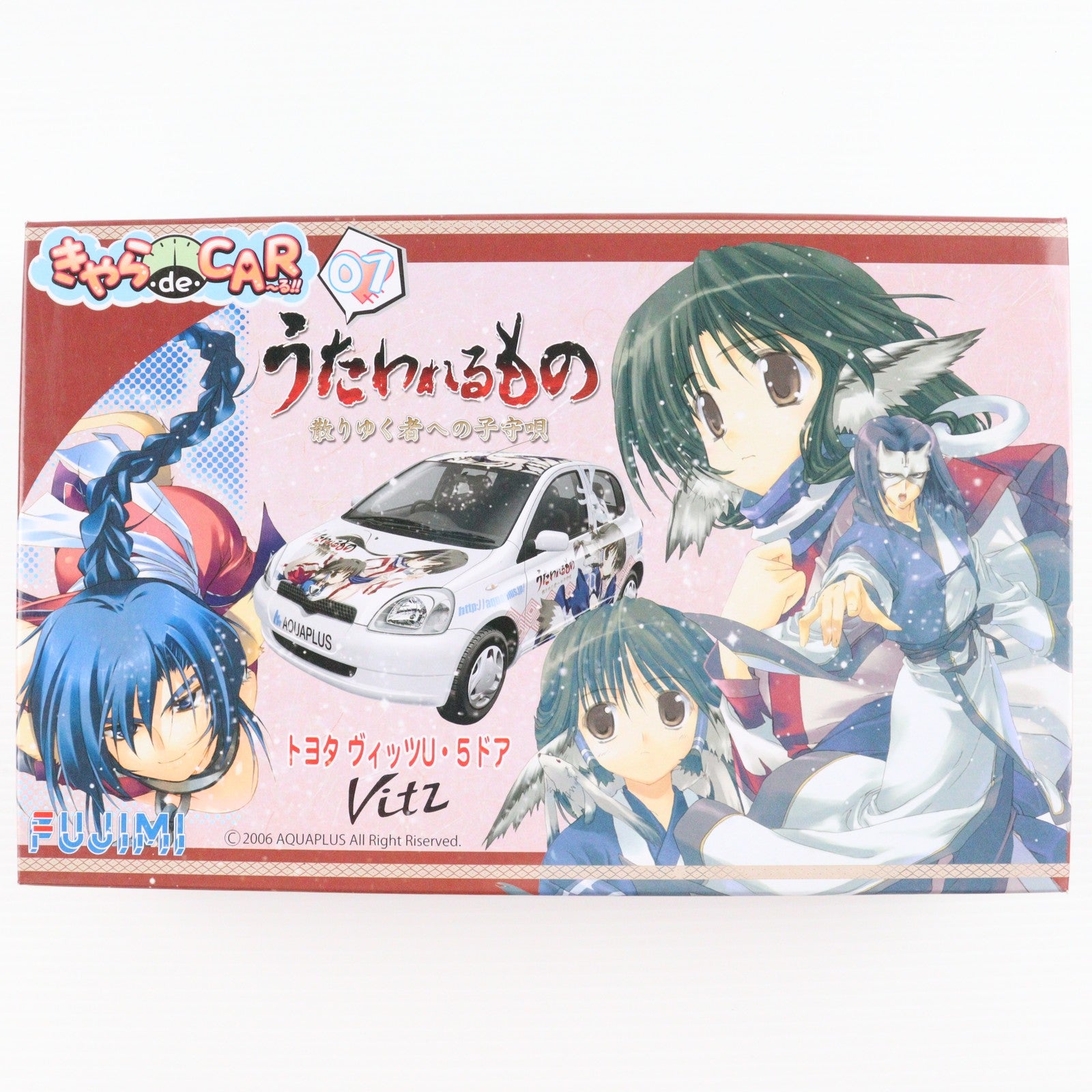 【中古即納】[PTM] きゃらdeCAR～るシリーズ No.7 1/24 トヨタ ヴィッツU・5ドア/うたわれるもの 散りゆく者への子守唄 プラモデル(189512) フジミ模型(FUJIMI)(20090831)
