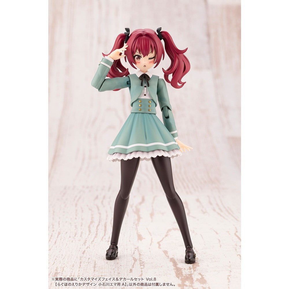 【新品】【お取り寄せ】[PTM] 創彩少女庭園 1/10 カスタマイズフェイス&デカールセット Vol.8【らぐほのえりかデザイン 小石川エマ用A】(こいしかわえま) プラモデル用アクセサリ(JK072) コトブキヤ(20251128)