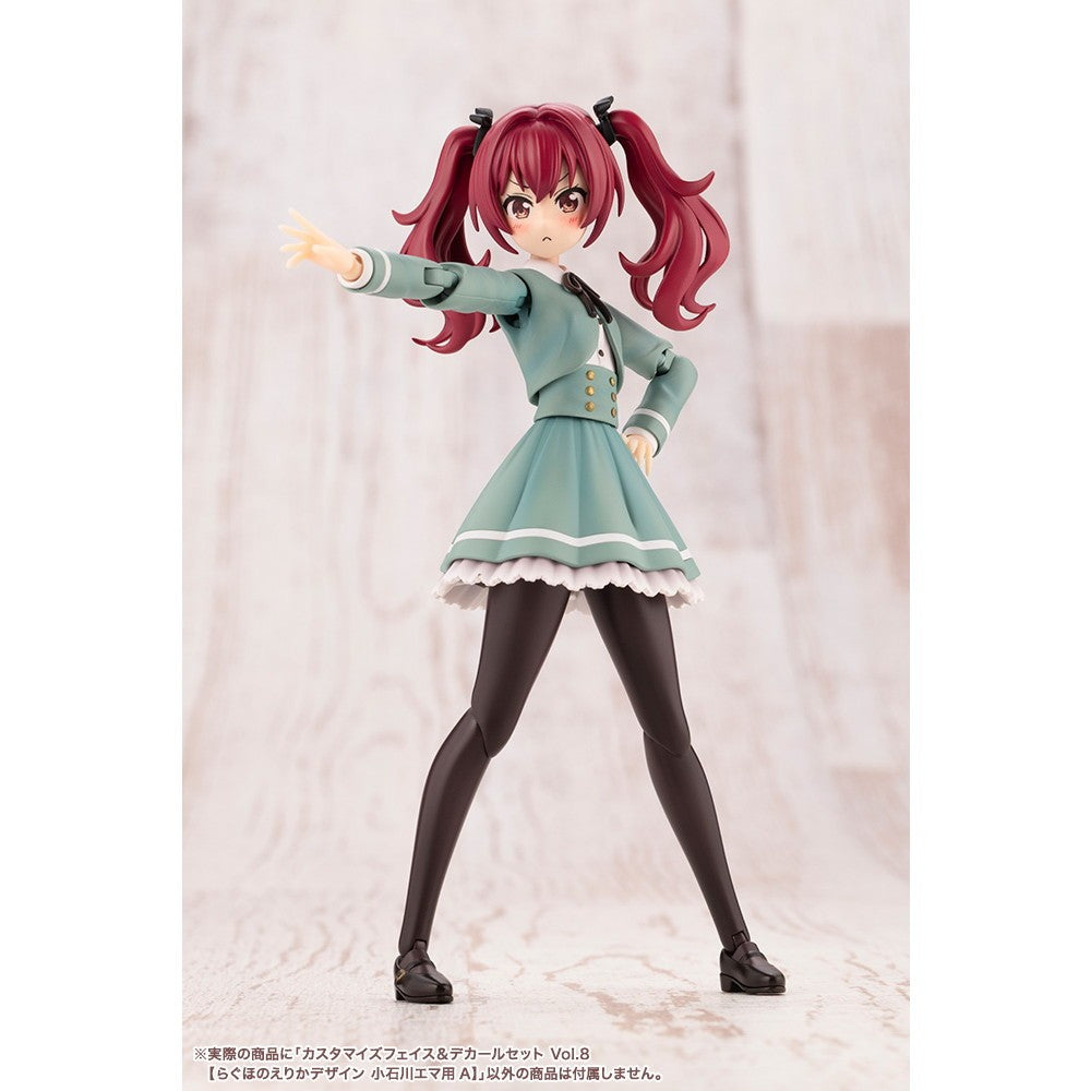 【新品】【お取り寄せ】[PTM] 創彩少女庭園 1/10 カスタマイズフェイス&デカールセット Vol.8【らぐほのえりかデザイン 小石川エマ用A】(こいしかわえま) プラモデル用アクセサリ(JK072) コトブキヤ(20251128)
