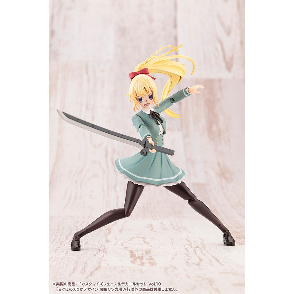 【新品】【お取り寄せ】[PTM] 創彩少女庭園 1/10 カスタマイズフェイス&デカールセット Vol.10【らぐほのえりかデザイン 佐伯リツカ用A】(さえきりつか) プラモデル用アクセサリ(JK074) コトブキヤ(20251128)