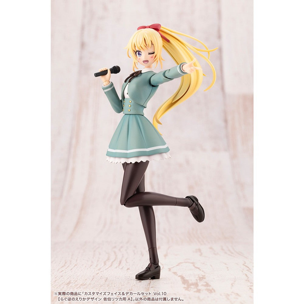 【新品】【お取り寄せ】[PTM] 創彩少女庭園 1/10 カスタマイズフェイス&デカールセット Vol.10【らぐほのえりかデザイン 佐伯リツカ用A】(さえきりつか) プラモデル用アクセサリ(JK074) コトブキヤ(20251128)