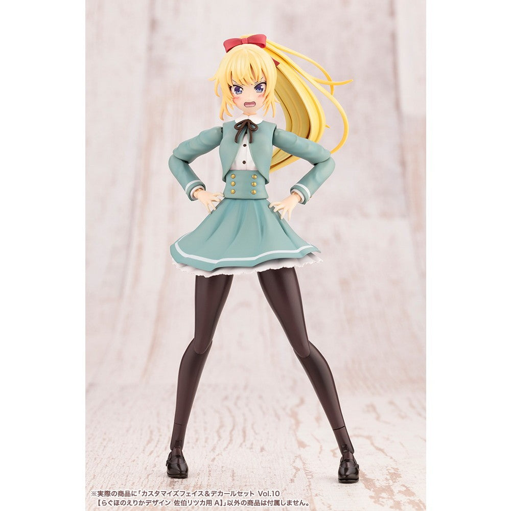 【新品】【お取り寄せ】[PTM] 創彩少女庭園 1/10 カスタマイズフェイス&デカールセット Vol.10【らぐほのえりかデザイン 佐伯リツカ用A】(さえきりつか) プラモデル用アクセサリ(JK074) コトブキヤ(20251128)