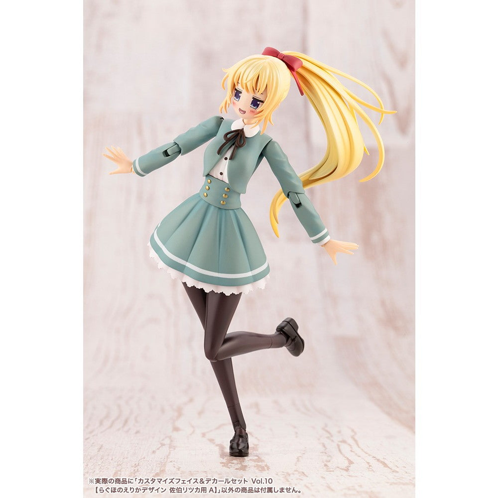 【新品】【お取り寄せ】[PTM] 創彩少女庭園 1/10 カスタマイズフェイス&デカールセット Vol.10【らぐほのえりかデザイン 佐伯リツカ用A】(さえきりつか) プラモデル用アクセサリ(JK074) コトブキヤ(20251128)