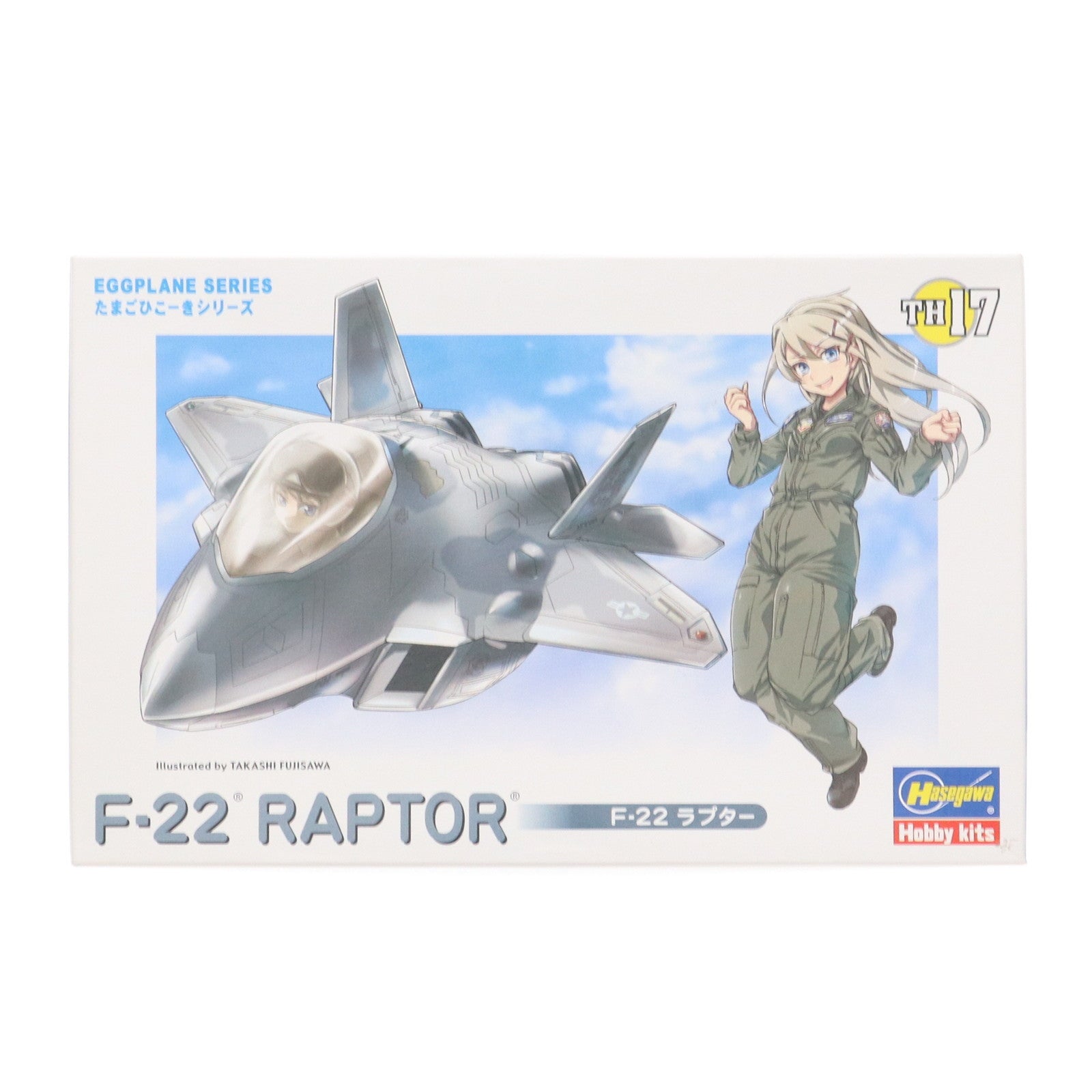 【中古即納】[PTM] たまごひこーき F-22 ラプター プラモデル(TH17) ハセガワ(20111117)