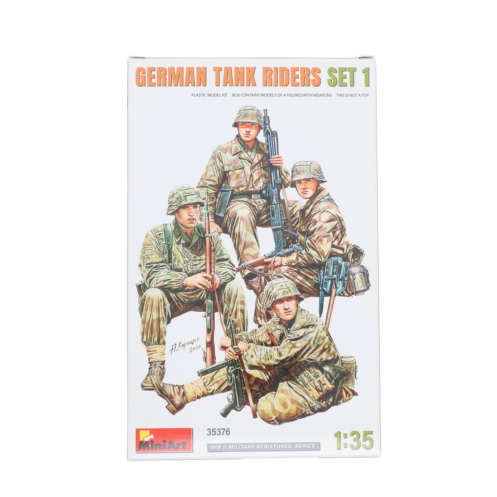【中古即納】[PTM] 1/35 ドイツ戦車乗組員セット1 フィギュア4体入 プラモデル(MA35376) Mini Art(ミニアート)(20230514)