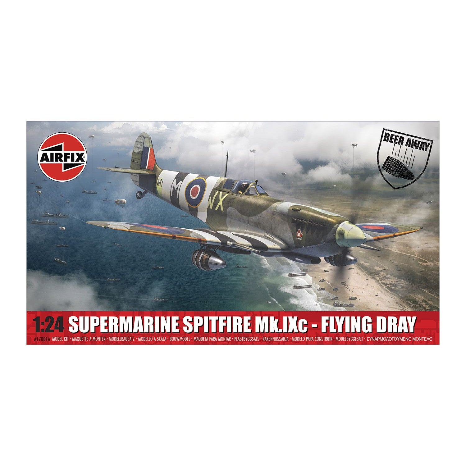 【新品即納】[PTM] グラス付属 1/24 スーパーマリーン スピットファイア Mk.IXc フライング ドレー プラモデル(X-17001A) AIRFIX(エアフィックス)(20251208)