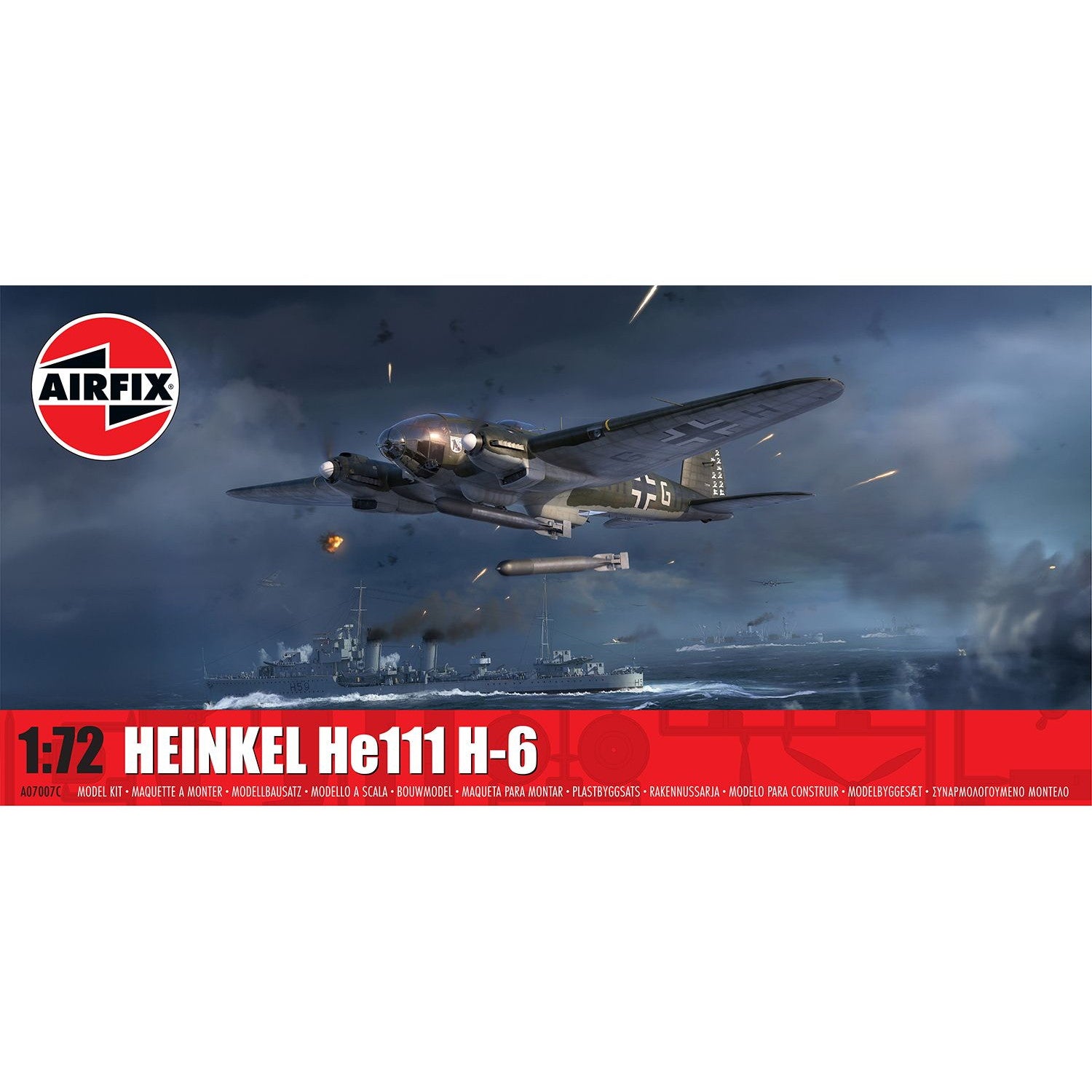【新品即納】[PTM] (再販) 1/72 ハインケル He111 H-6 プラモデル(X-7007C) AIRFIX(エアフィックス)(20251208)