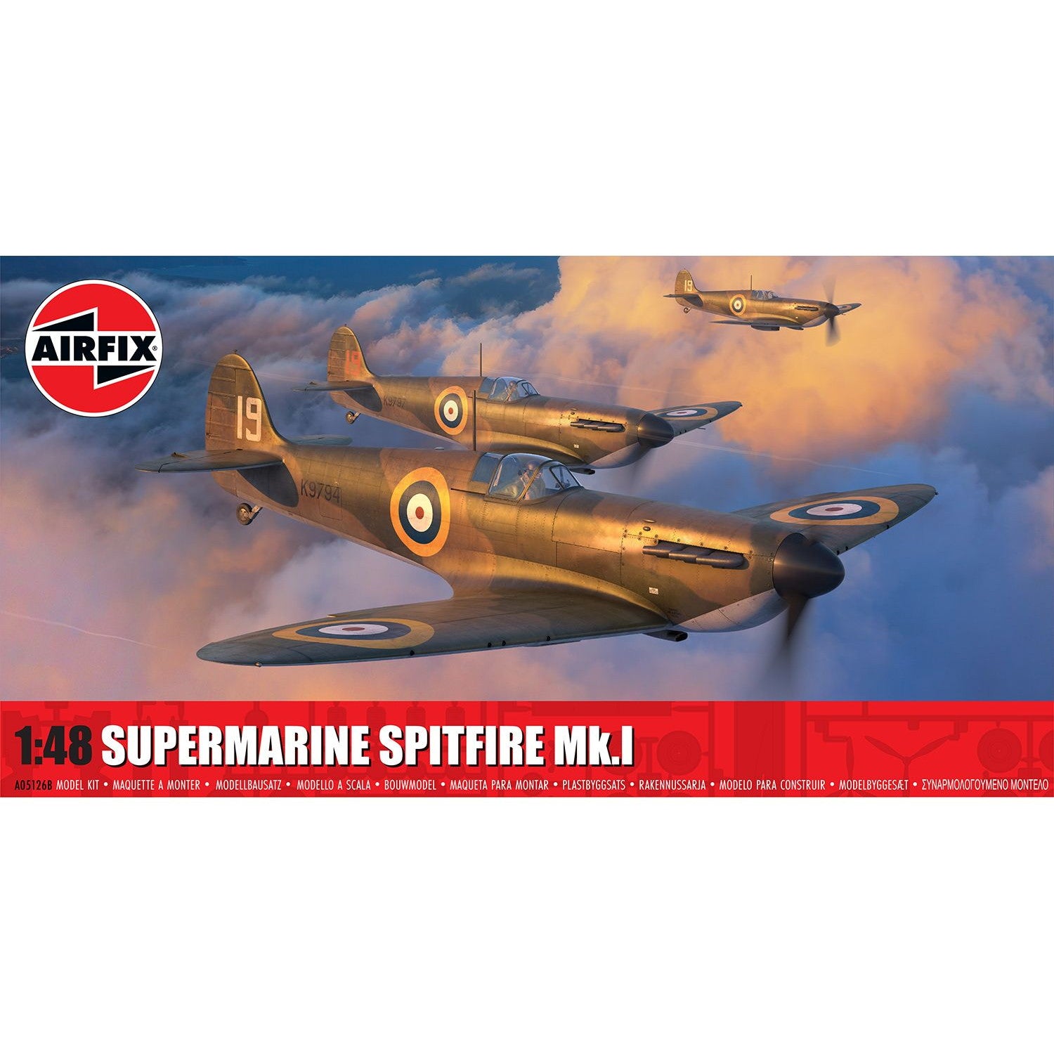 【新品即納】[PTM] 1/48 スーパーマリーン スピットファイア Mk.I プラモデル(X-5126B) AIRFIX(エアフィックス)(20251208)