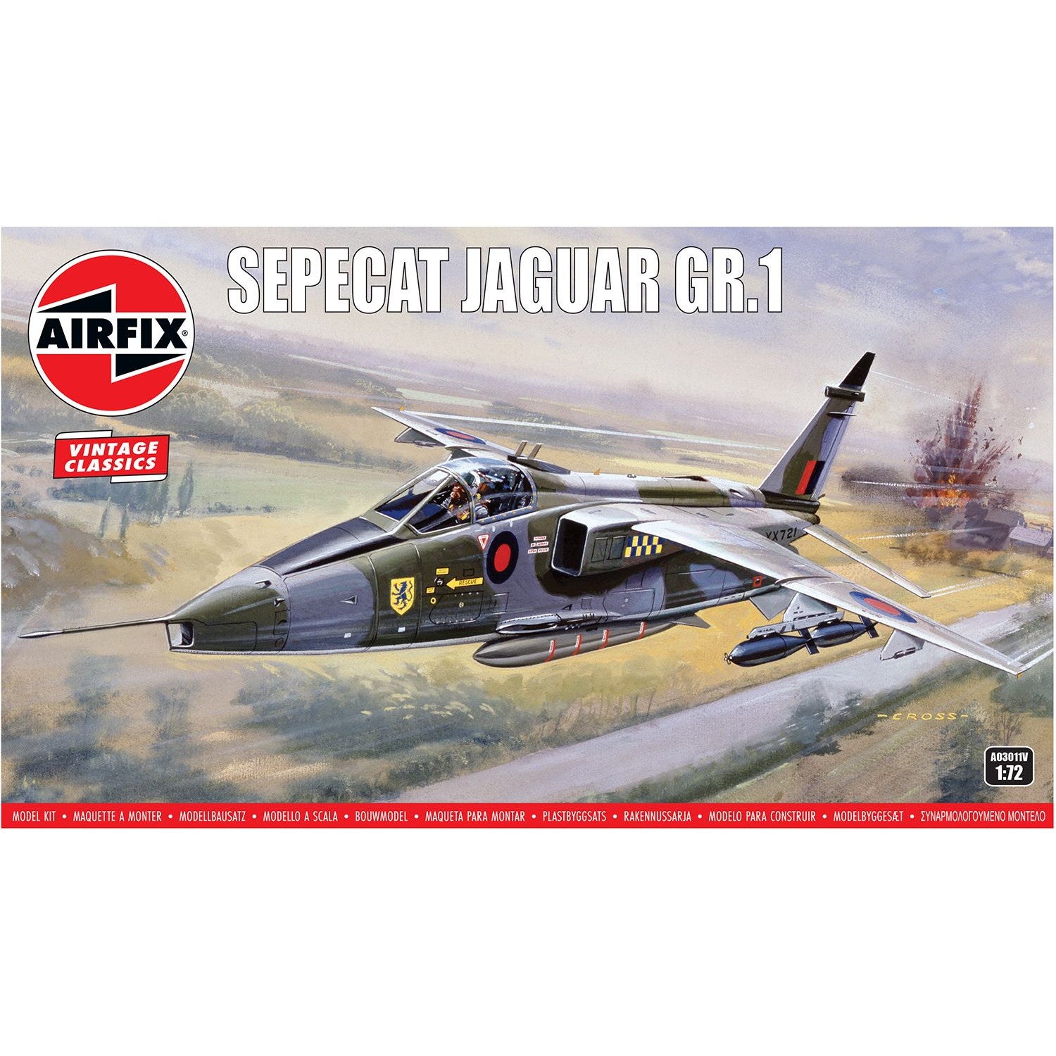 【新品即納】[PTM] (再販) 1/72 SEPECAT ジャギュア GR.1 プラモデル(X-3011V) AIRFIX(エアフィックス)(20251231)