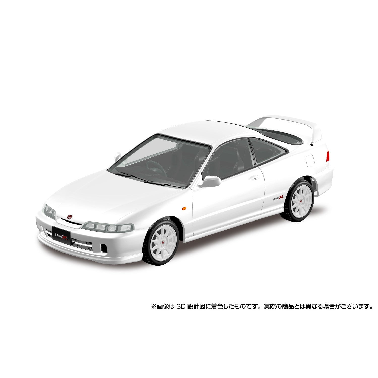 【新品即納】[PTM] 初回生産特典付属 楽プラ スナップキットシリーズ No.22-CW 1/32 ホンダ DC2インテグラ タイプR(チャンピオンシップホワイト) プラモデル(069370) アオシマ(20251215)