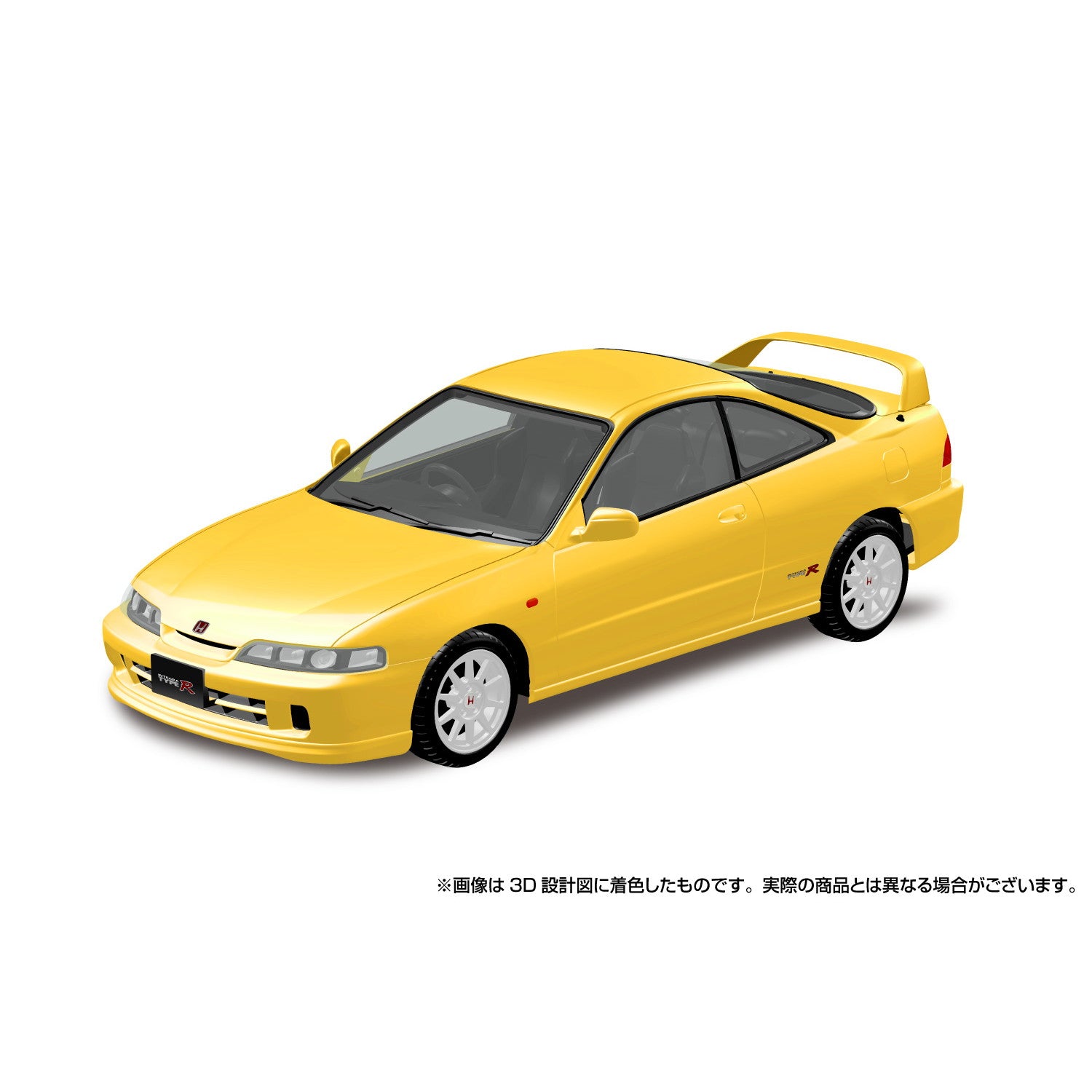 【新品即納】[PTM] 初回生産特典付属 楽プラ スナップキットシリーズ No.22-SY 1/32 ホンダ DC2インテグラ タイプR(サンライトイエロー) プラモデル(069387) アオシマ(20251215)