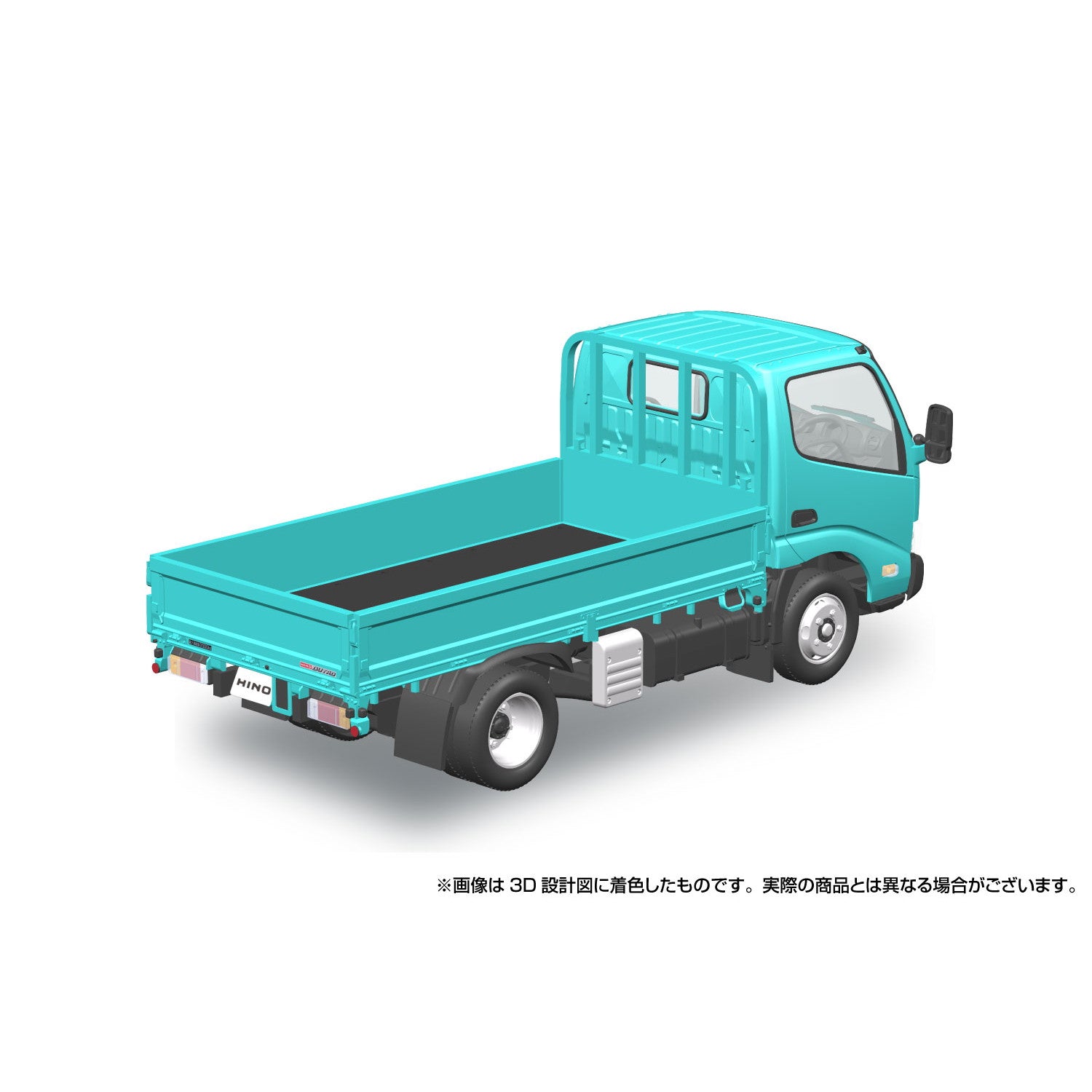 【中古即納】[PTM] 初回生産特典付属 楽プラ スナップキットシリーズ No.23-TE 1/32 日野 デュトロ 平ボデー(ターコイズ) プラモデル(067253) アオシマ(20251224)