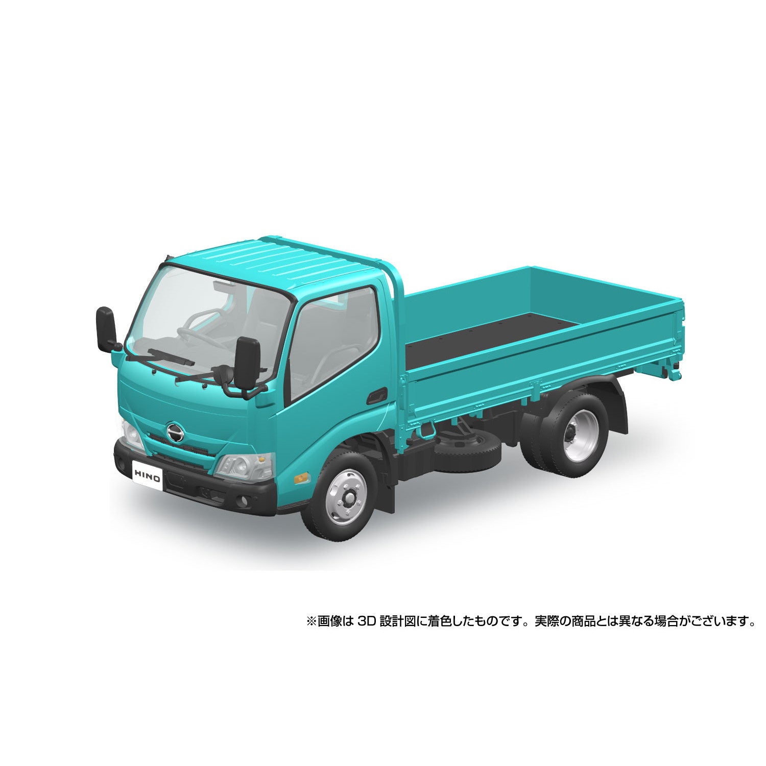 【中古即納】[PTM] 初回生産特典付属 楽プラ スナップキットシリーズ No.23-TE 1/32 日野 デュトロ 平ボデー(ターコイズ) プラモデル(067253) アオシマ(20251224)
