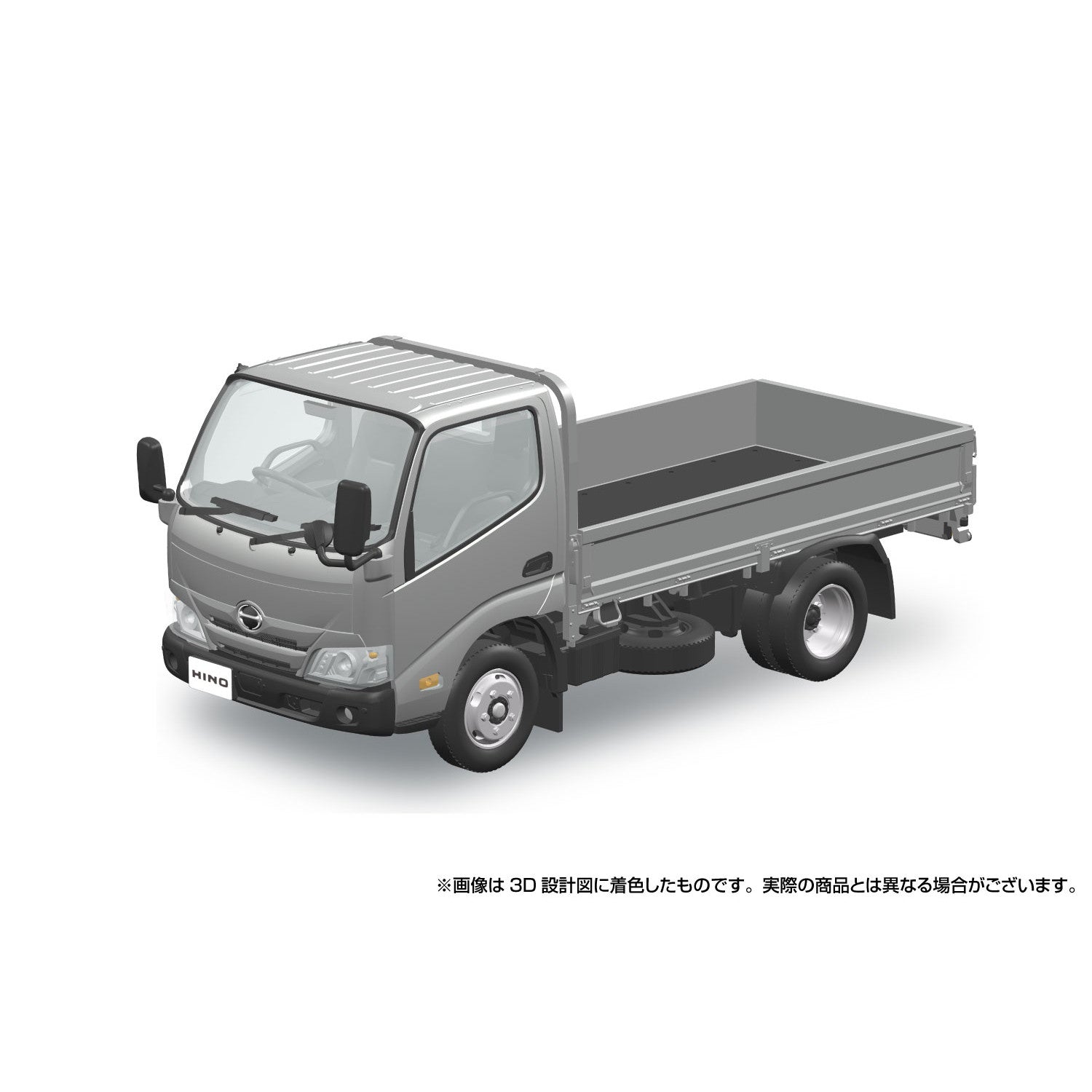 【新品即納】[PTM] 初回生産特典付属 楽プラ スナップキットシリーズ No.23-SR 1/32 日野 デュトロ 平ボデー(シルバー) プラモデル(067246) アオシマ(20251225)