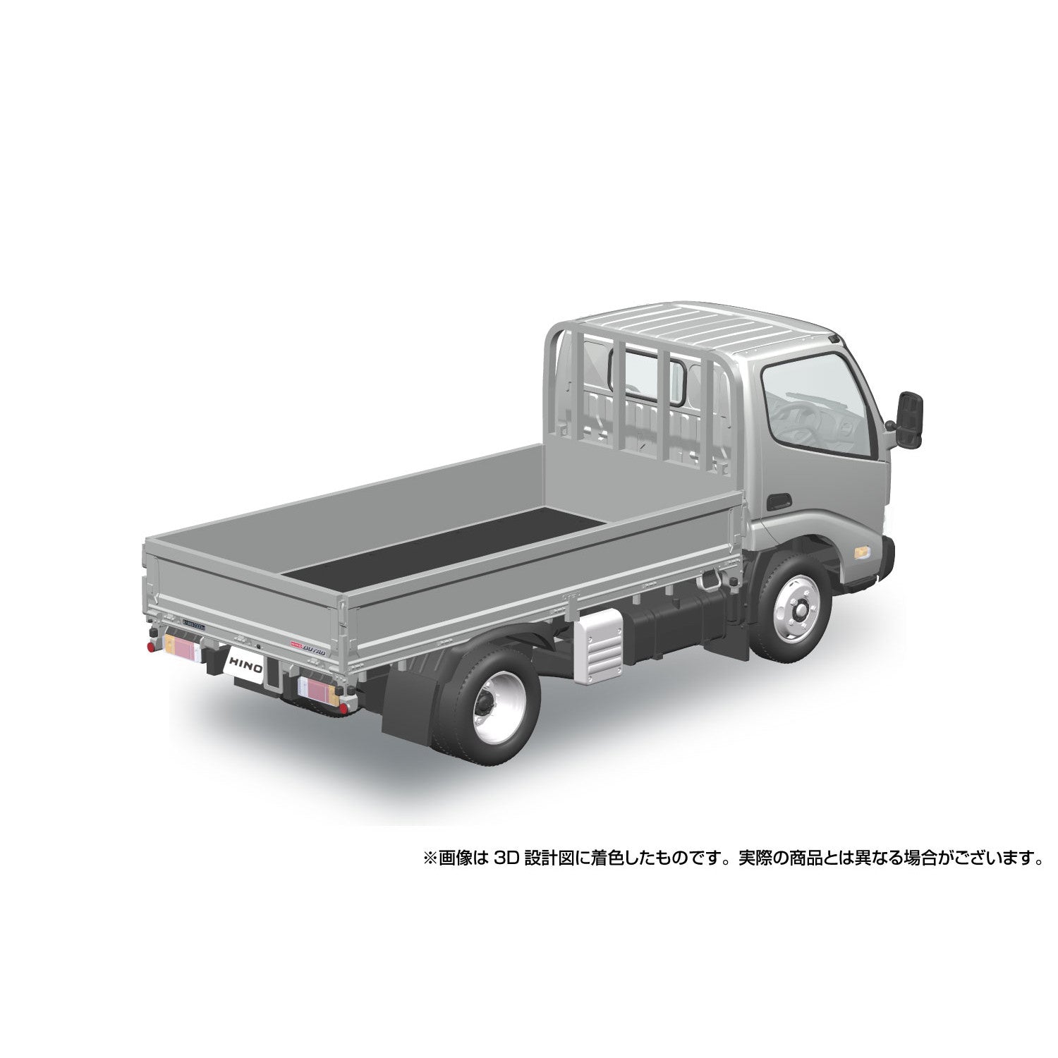【新品即納】[PTM] 初回生産特典付属 楽プラ スナップキットシリーズ No.23-SR 1/32 日野 デュトロ 平ボデー(シルバー) プラモデル(067246) アオシマ(20251225)