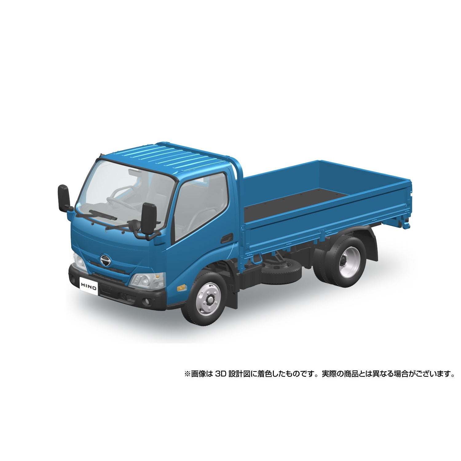 【新品即納】[PTM] 初回生産特典付属 楽プラ スナップキットシリーズ No.23-BE 1/32 日野 デュトロ 平ボデー(ブルー) プラモデル(067239) アオシマ(20251224)