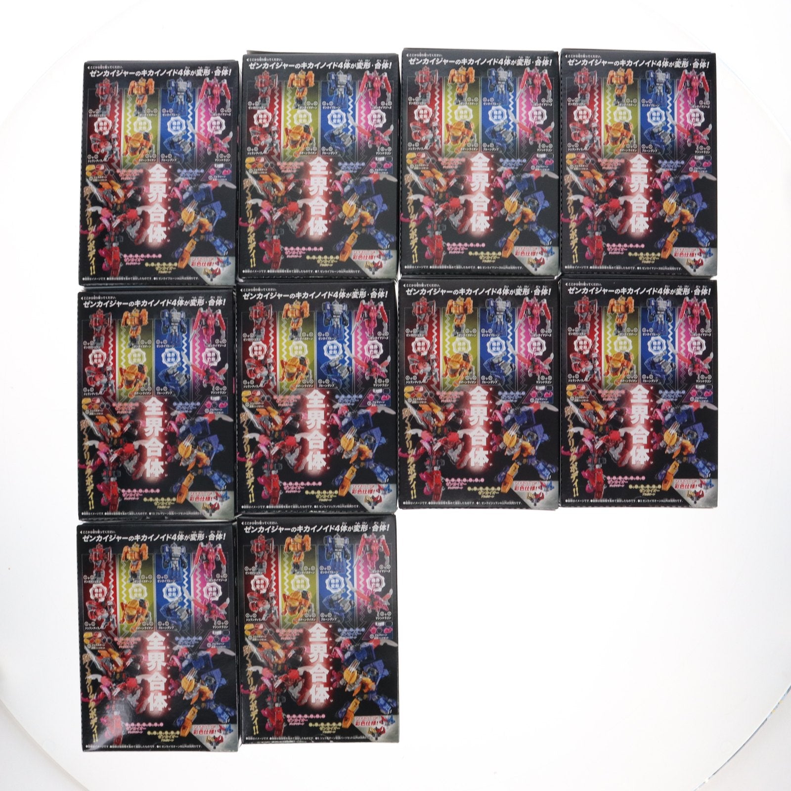 【中古即納】[PTM] (食玩) ミニプラ 機界戦隊ゼンカイジャー 全界合体シリーズSP ゼンカイオー ゼンカイメタリックVer. 全10種セット プラモデル バンダイ(20210719)