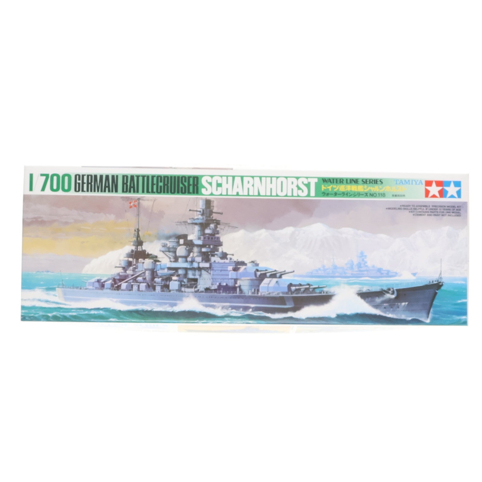 【中古即納】[PTM] ウォーターラインシリーズ No.118 1/700 ドイツ巡洋戦艦 シャルンホルスト ディスプレイモデル プラモデル(77518) タミヤ(20111007)