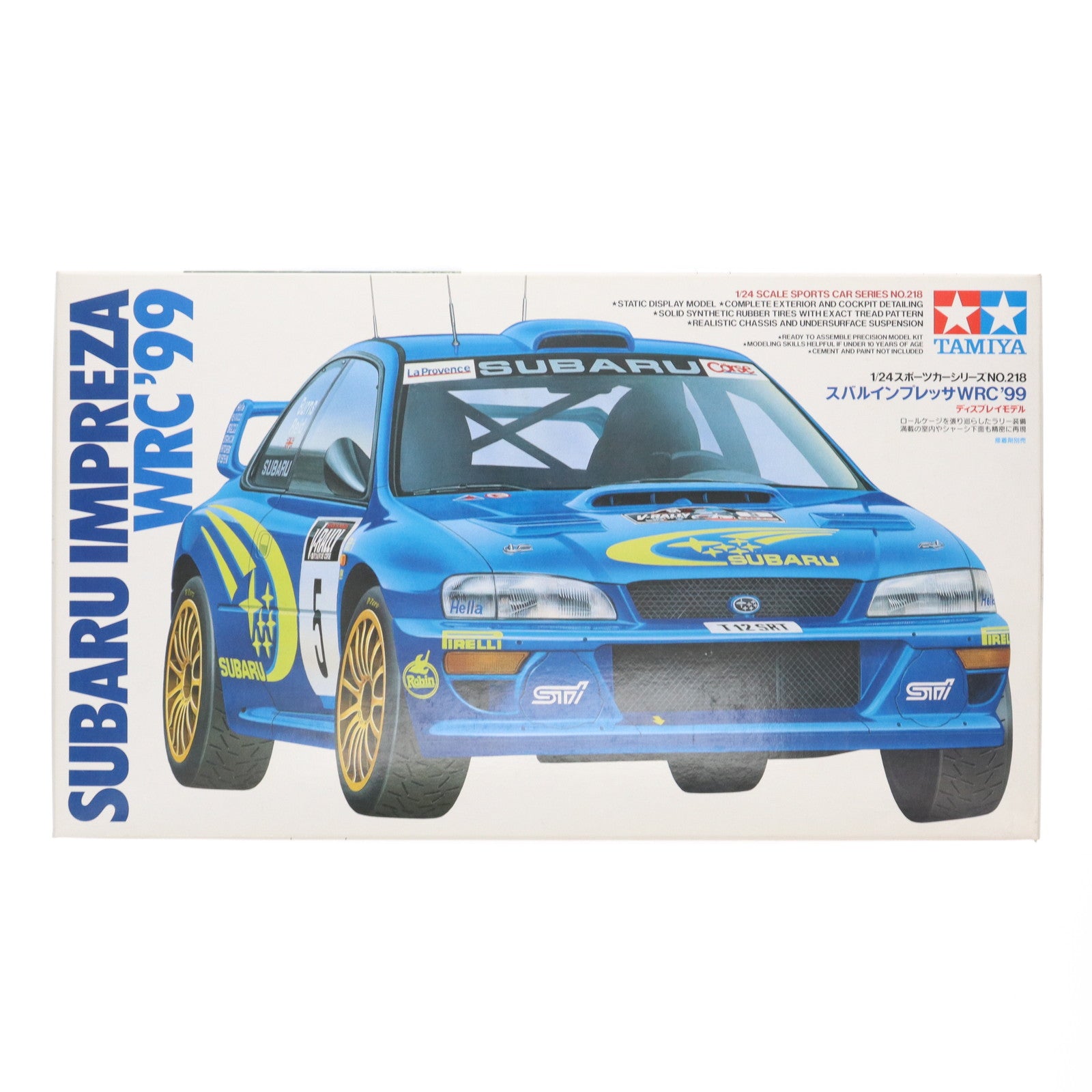 【中古即納】[PTM] スポーツカーシリーズ No.218 1/24 スバル インプレッサ WRC'99 ディスプレイモデル プラモデル(24218) タミヤ(19991231)