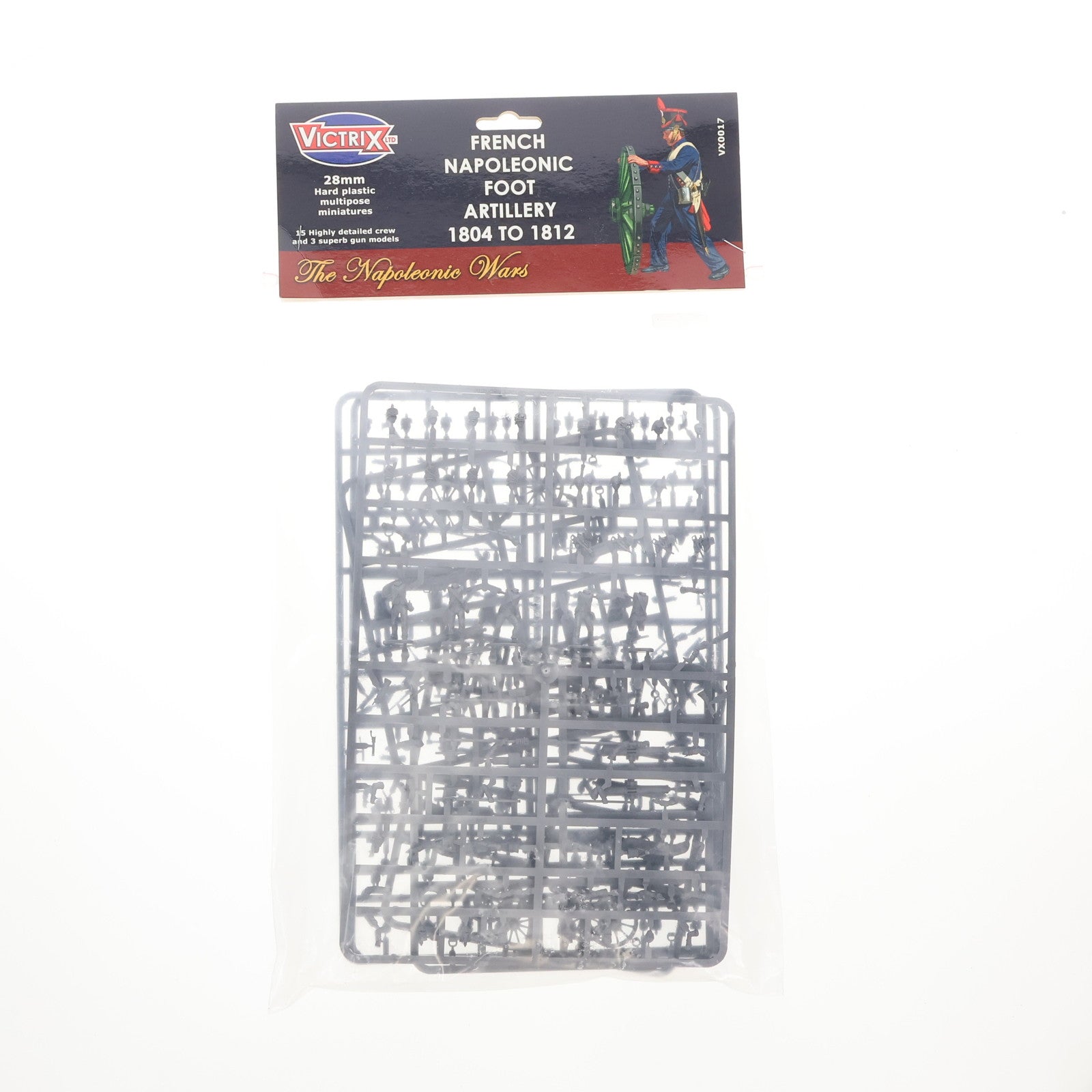 【中古即納】[PTM] The Napoleonic Wars French Napoleonic Foot Artillery(フランス ナポレオン帝国歩兵砲兵隊) 1804 to 1812 28mm プラモデル(VX0017) Victrix Miniatures(19991231)
