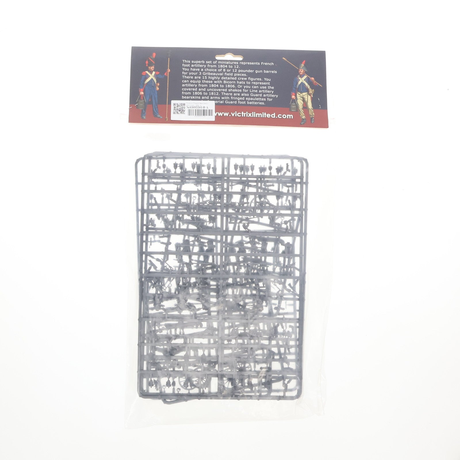 【中古即納】[PTM] The Napoleonic Wars French Napoleonic Foot Artillery(フランス ナポレオン帝国歩兵砲兵隊) 1804 to 1812 28mm プラモデル(VX0017) Victrix Miniatures(19991231)