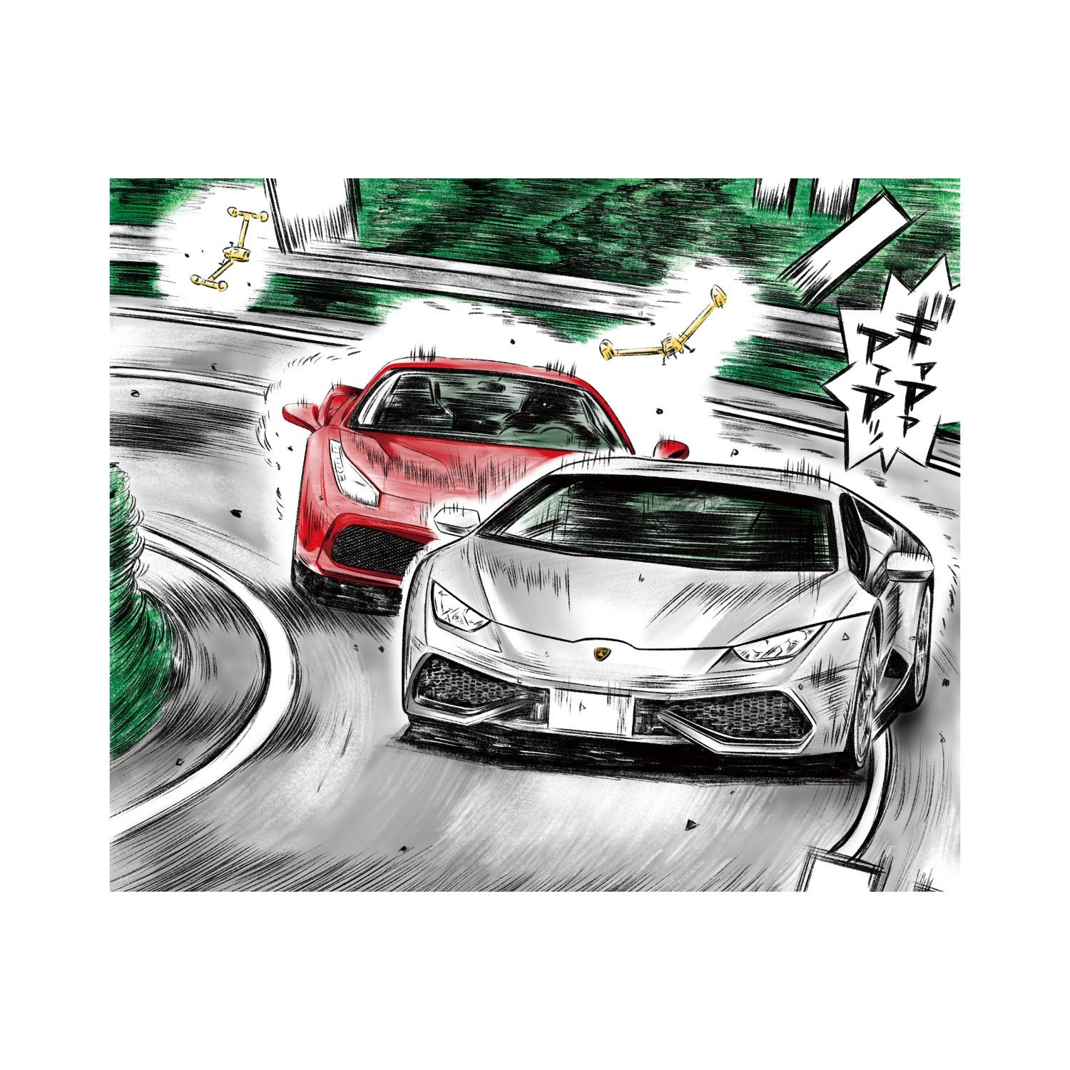【予約安心出荷】[PTM] 1/24 MFゴースト No.5 大石代吾(おおいしだいご) ランボルギーニ ウラカン LP610-4(改) プラモデル(201596) アオシマ(2026年1月)