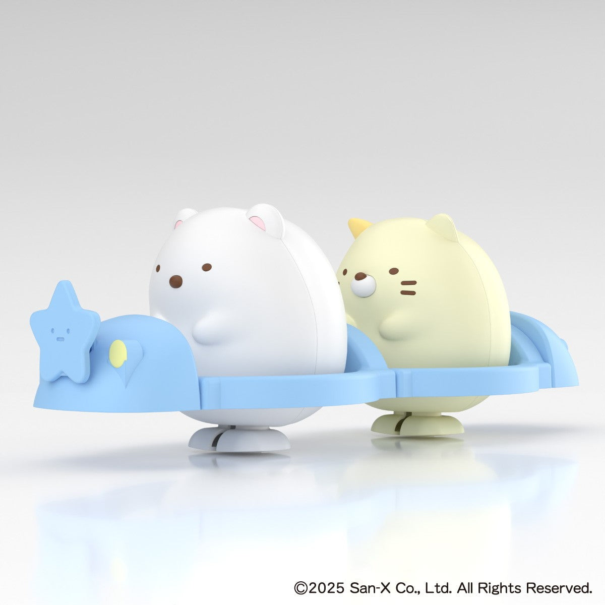 【新品】【お取り寄せ】[PTM] 楽プラ すみっコぐらし No.SU-06 しろくま&ねこ プラモデル(201237) アオシマ(20260221)