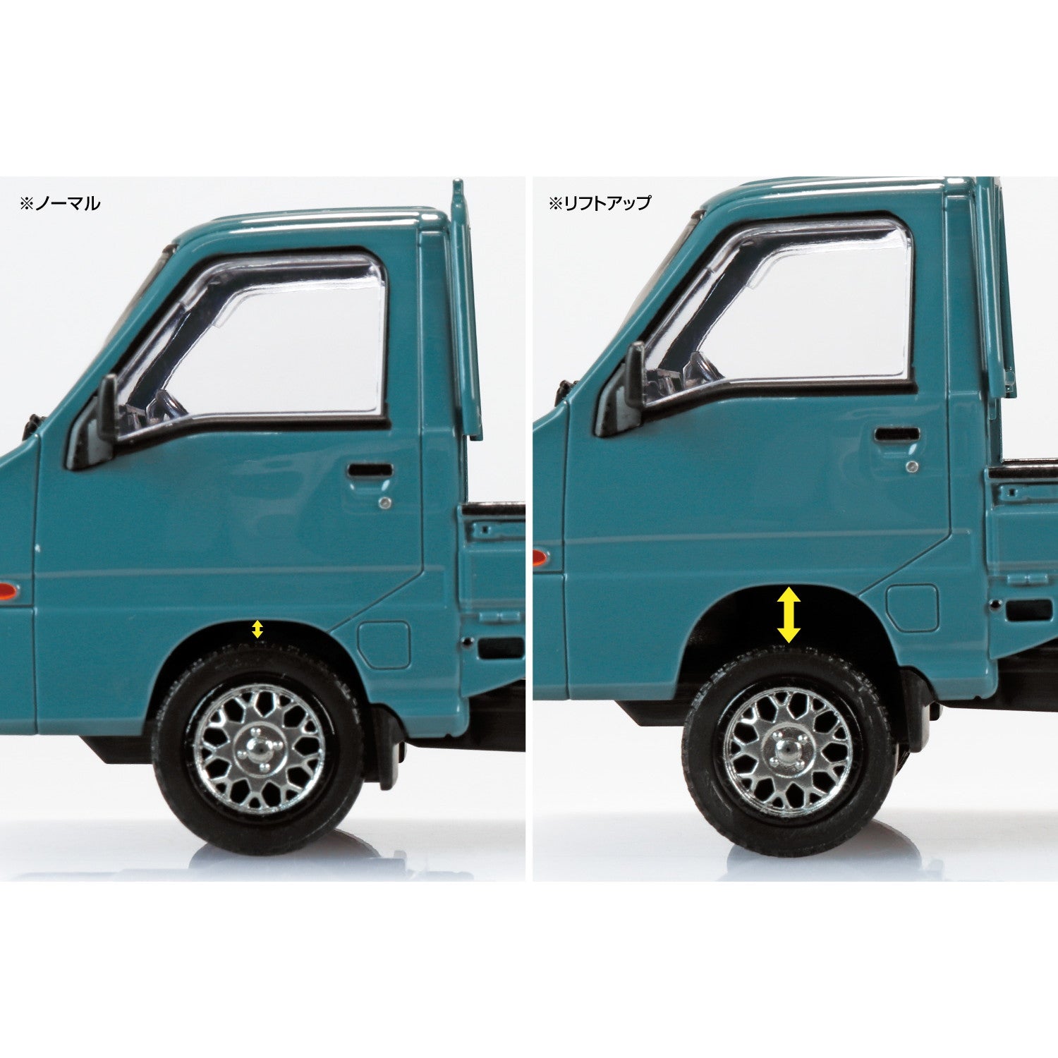 【予約安心出荷】[PTM] 楽プラ スナップキット No.05CU-BG スバル サンバー トラック カスタムホイール(ブルーグレー) プラモデル(203873) アオシマ(2026年2月)