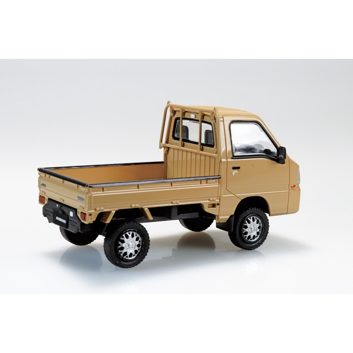 【新品】【お取り寄せ】[PTM] 楽プラ スナップキット No.05CU-KI スバル サンバー トラック カスタムホイール(カーキ) プラモデル(203880) アオシマ(20260215)