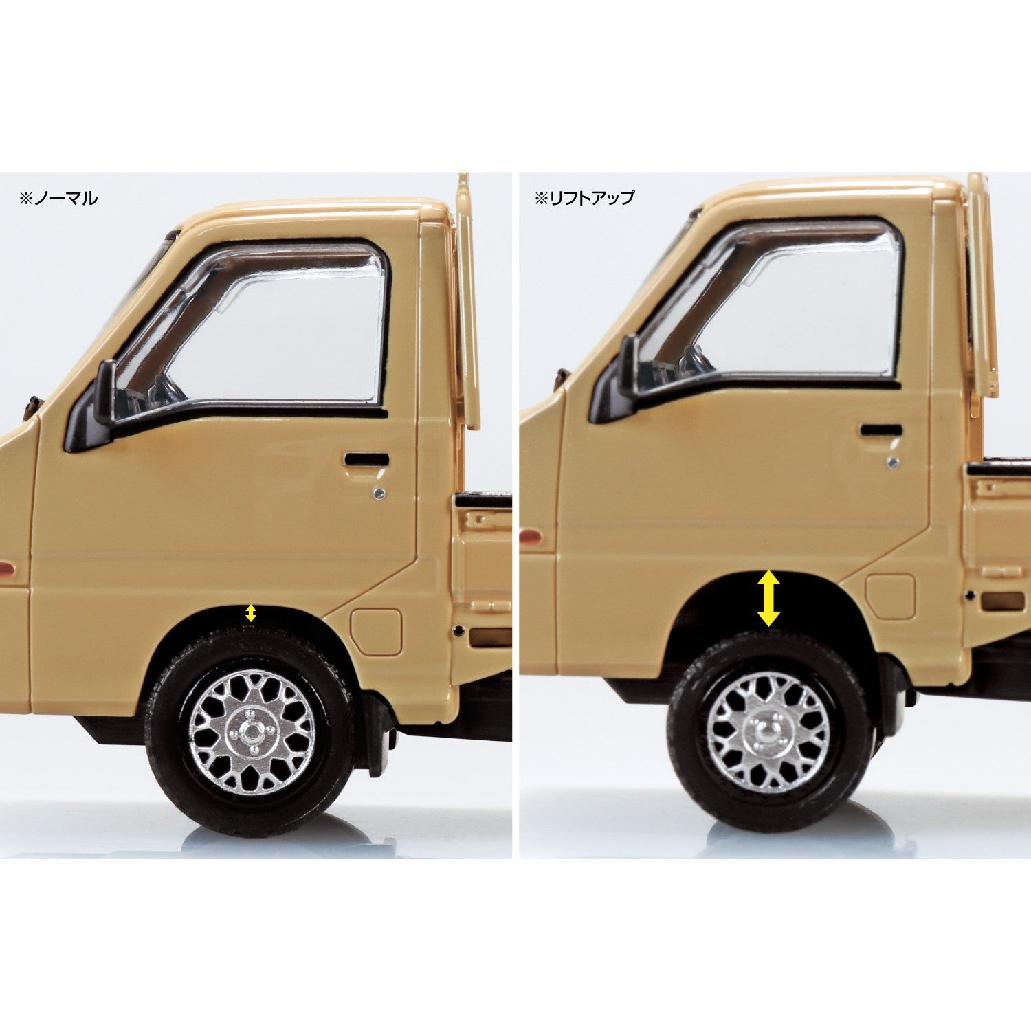 【新品】【お取り寄せ】[PTM] 楽プラ スナップキット No.05CU-KI スバル サンバー トラック カスタムホイール(カーキ) プラモデル(203880) アオシマ(20260215)