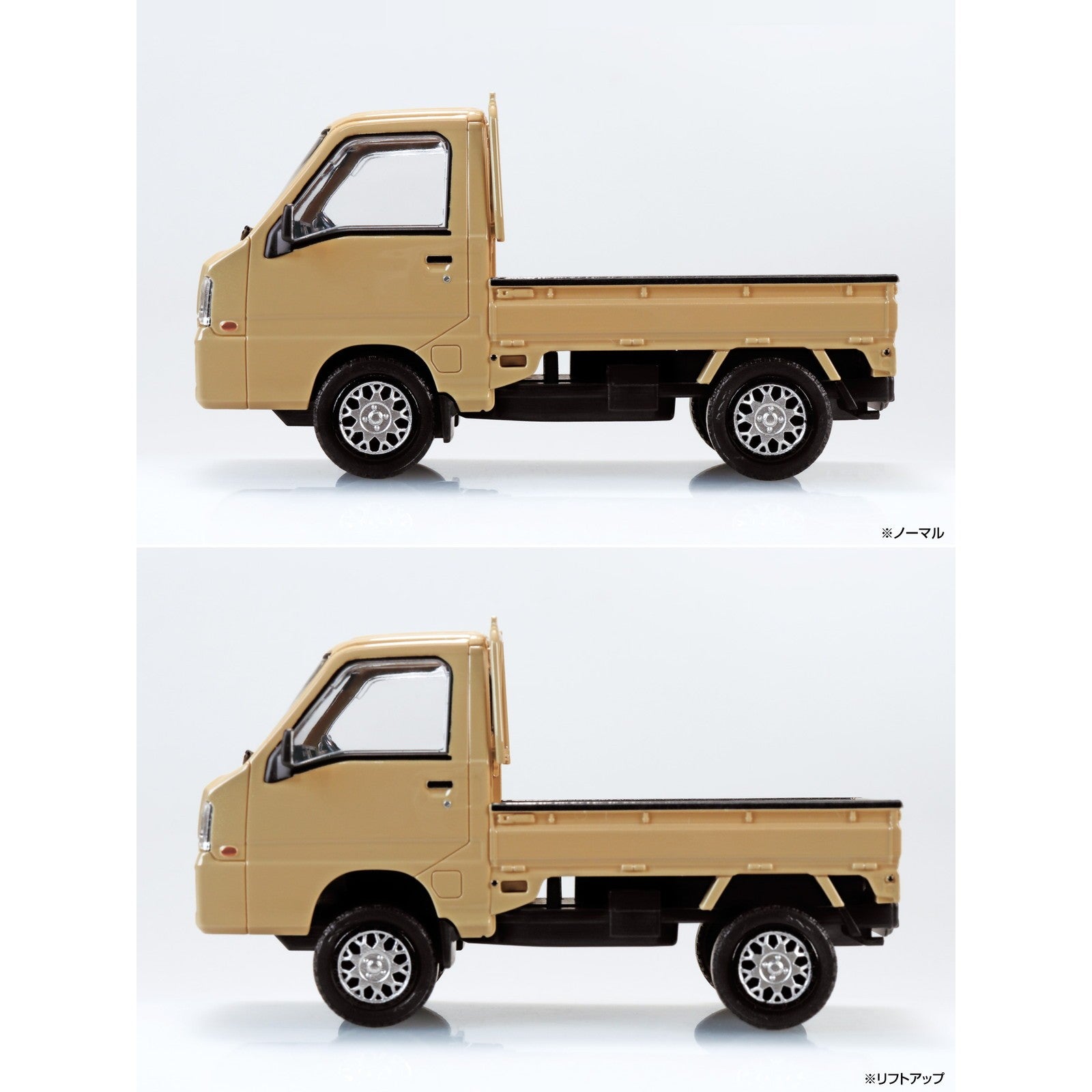 【新品】【お取り寄せ】[PTM] 楽プラ スナップキット No.05CU-KI スバル サンバー トラック カスタムホイール(カーキ) プラモデル(203880) アオシマ(20260215)