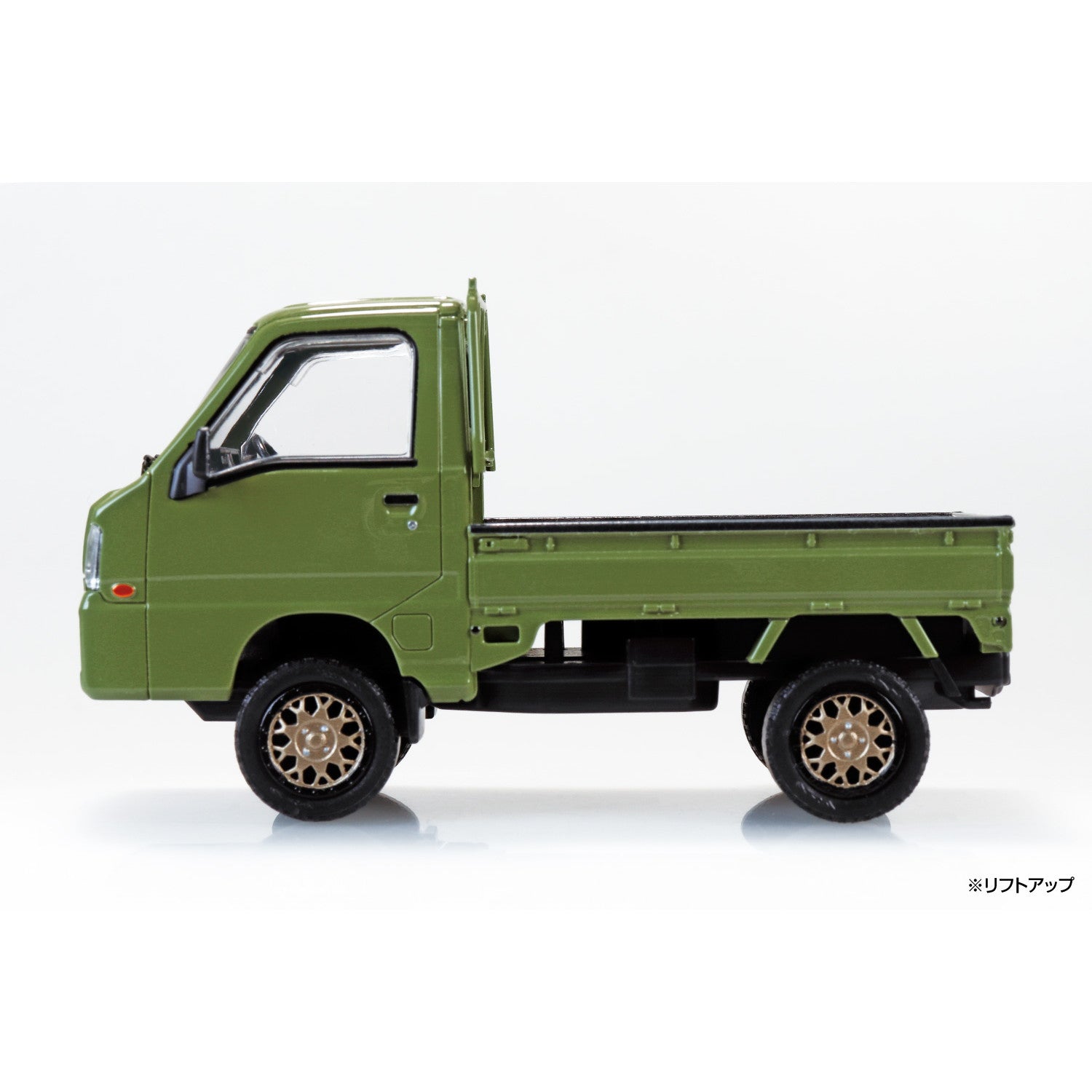 【予約安心出荷】[PTM] 楽プラ スナップキット No.05CU-OG スバル サンバー トラック カスタムホイール(オリーブグリーン) プラモデル(203897) アオシマ(2026年2月)