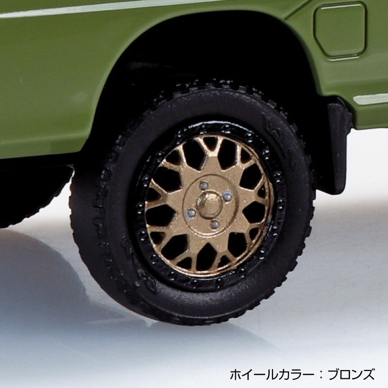 【新品】【お取り寄せ】[PTM] 楽プラ スナップキット No.05CU-OG スバル サンバー トラック カスタムホイール(オリーブグリーン) プラモデル(203897) アオシマ(20260213)