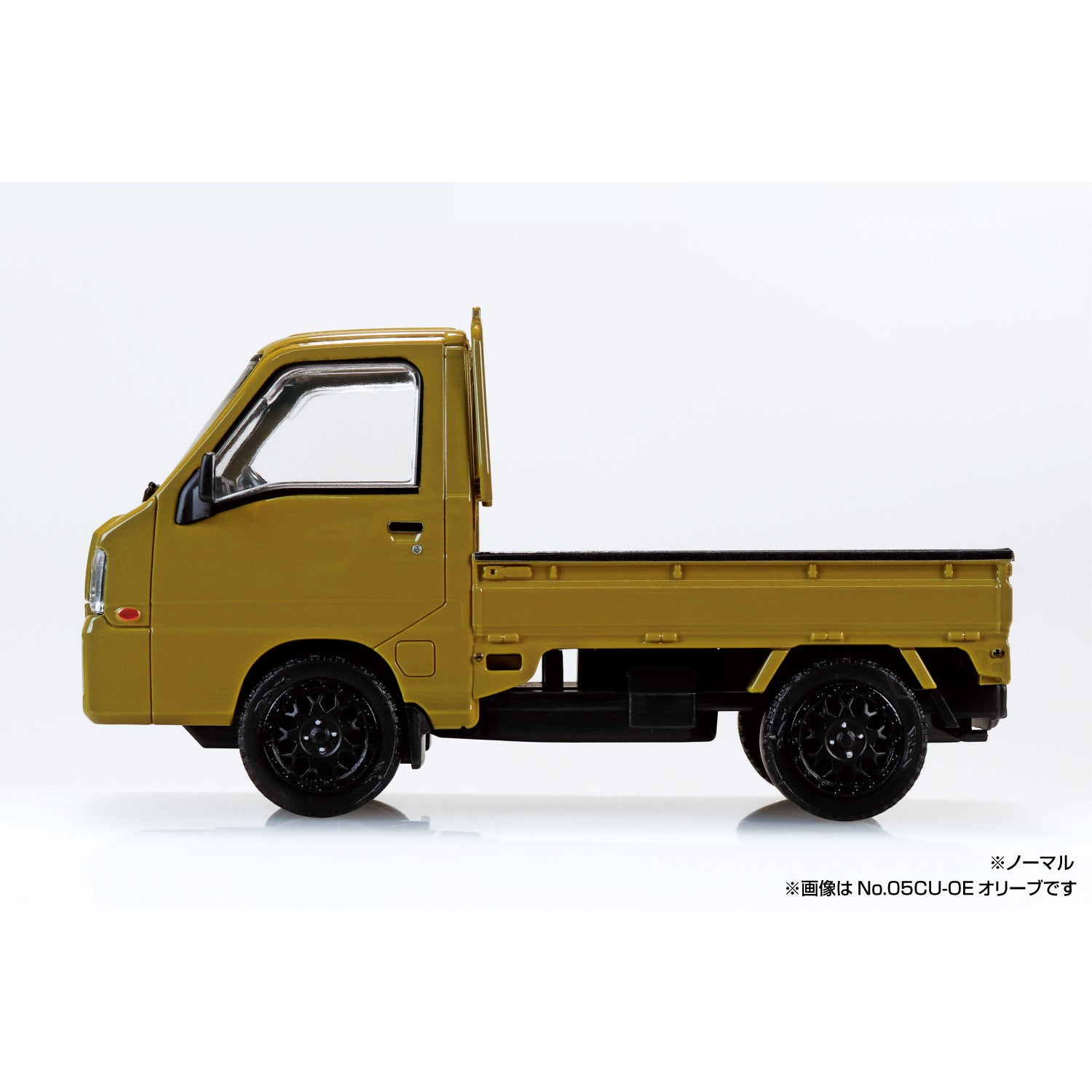 【予約安心出荷】[PTM] 楽プラ スナップキット No.05CU-OE スバル サンバー トラック カスタムホイール(オリーブ) プラモデル(203903) アオシマ(2026年2月)