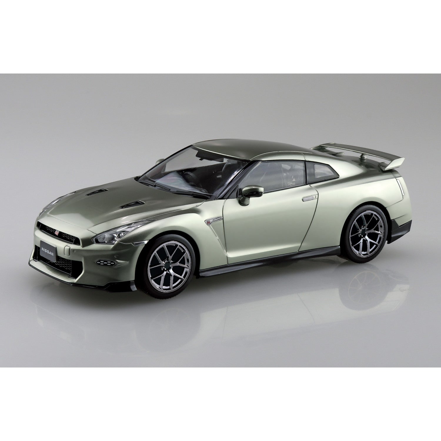 【予約安心出荷】[PTM] 楽プラ スナップキット No.03CU-MJ ニッサン R35 NISSAN GT-R 2024 カスタムホイール(ミレニアムジェイド) プラモデル(204108) アオシマ(2026年3月)