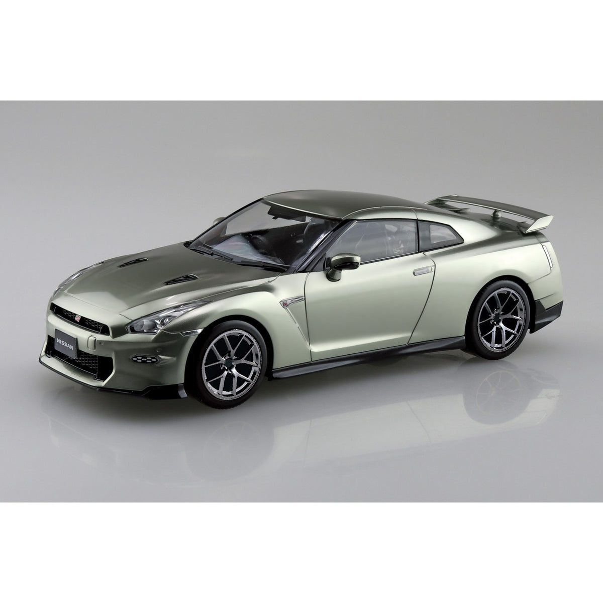 【新品】【お取り寄せ】[PTM] 楽プラ スナップキット No.03CU-MJ ニッサン R35 NISSAN GT-R 2024 カスタムホイール(ミレニアムジェイド) プラモデル(204108) アオシマ(20260322)