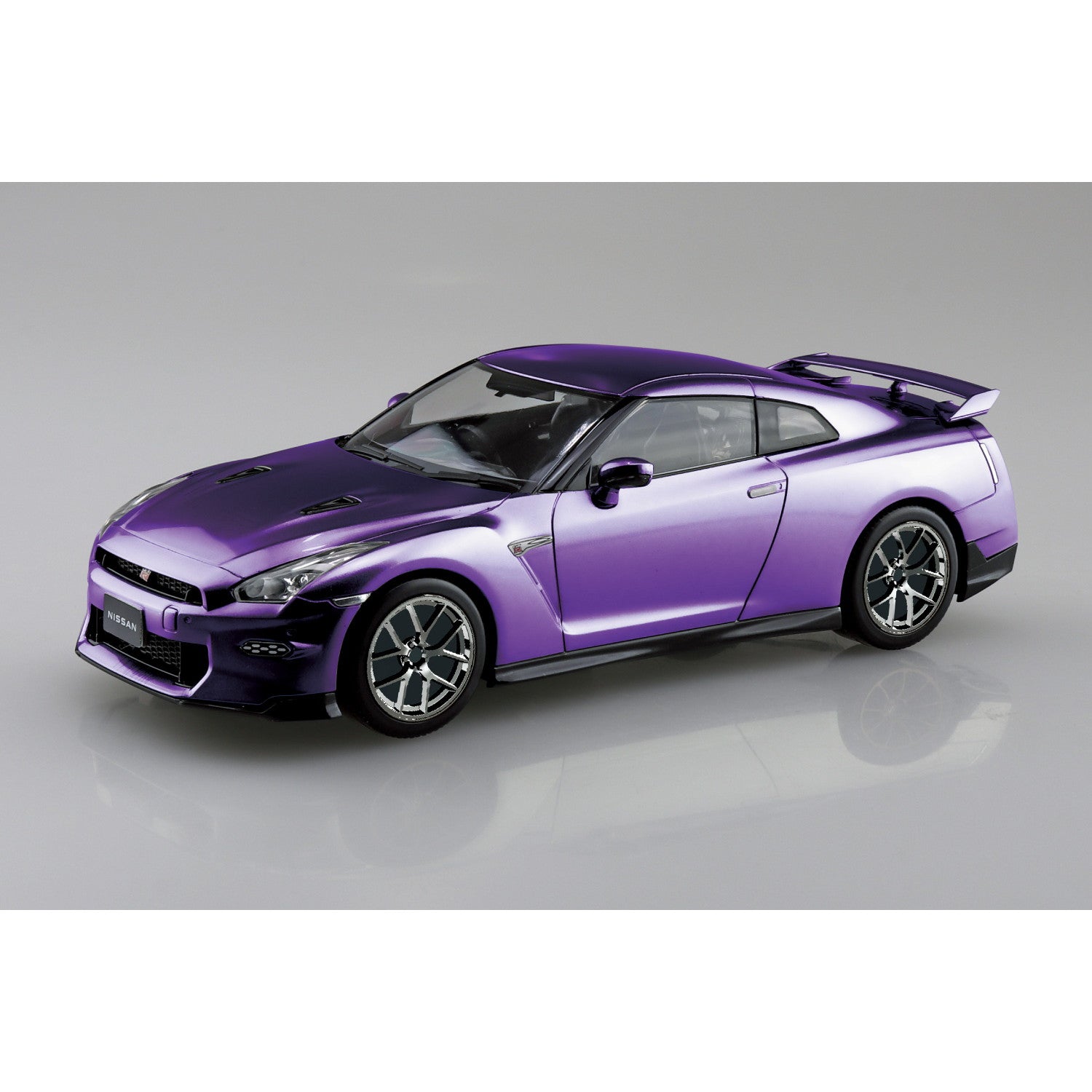 【予約安心出荷】[PTM] 楽プラ スナップキット No.03CU-MP ニッサン R35 NISSAN GT-R 2024 カスタムホイール(メタリックパープル) プラモデル(204092) アオシマ(2026年3月)